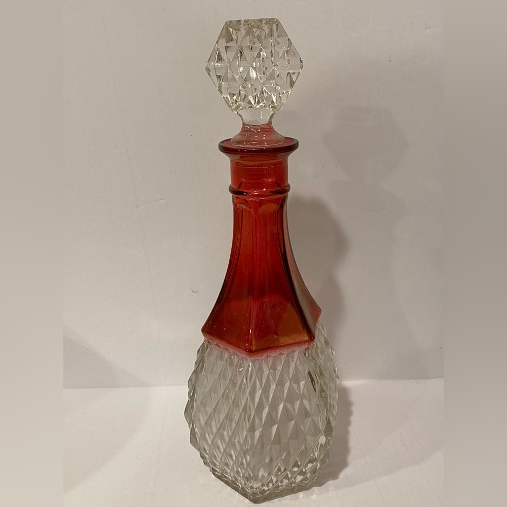Vintage Indiana Glass Ruby Red Decanter